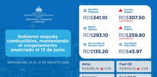 Gobierno reajusta combustibles, manteniendo el congelamiento anunciado el 13 de junio