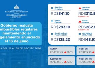 Gobierno reajusta combustibles regulares manteniendo el congelamiento anunciado el 13 de junio