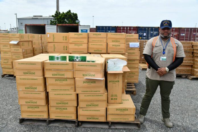 La Dirección General de Aduanas (DGA) decomisó 4.5 millones de cigarrillos