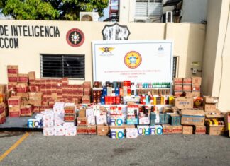 MICM y CECCOM incautan bebidas y cigarrillos premium chinas por más de RD$19 millones en Villa Consuelo