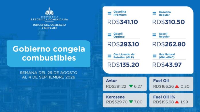 Gobierno congela combustibles