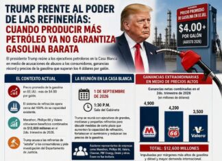 Trump frente al poder de las refinerías: cuando producir más petróleo ya no garantiza gasolina barata