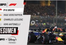 Franco Colapinto abandona el GP de Singapur por una falla en la transmisión; Verstappen domina en Marina Bay