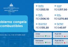 Gobierno congela combustibles