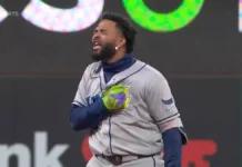Junior Caminero despierta y guía a los Rays: doble clave empata la Serie de Campeonato